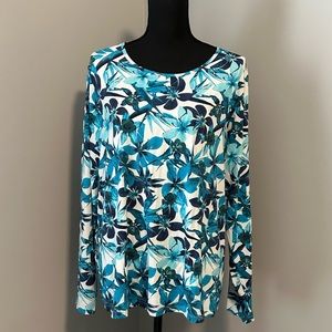 Lands’ End Ladies Rash Guard / Cover Up / SPF 50